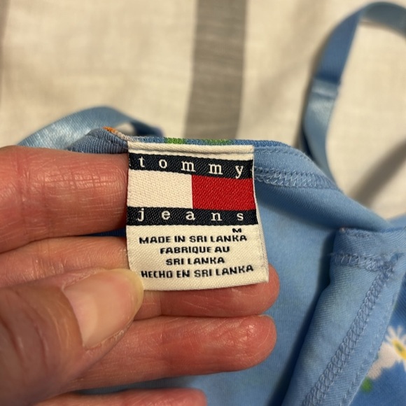 Tommy Jeans Blue Floral Cami, Medium - Picture 4 of 6